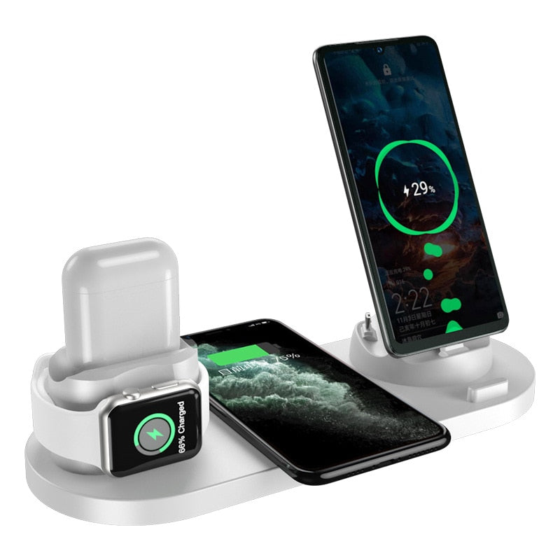 2023 Wireless Charger for iPhone 14 13 12 Fast Charger for iphone Fast Charging Pad Huawei Charging Dock Station 6 in 1