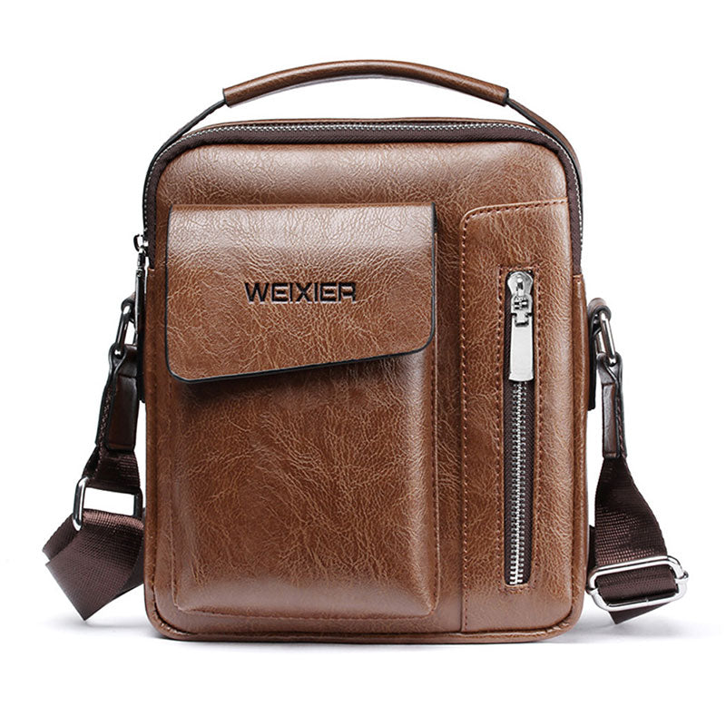 Fashionable Men Bags Shoulder Bags Crossbody Bag Multi-function Men Handbags Capacity PU Leather Bag For Man Messenger Bags Tote Bag