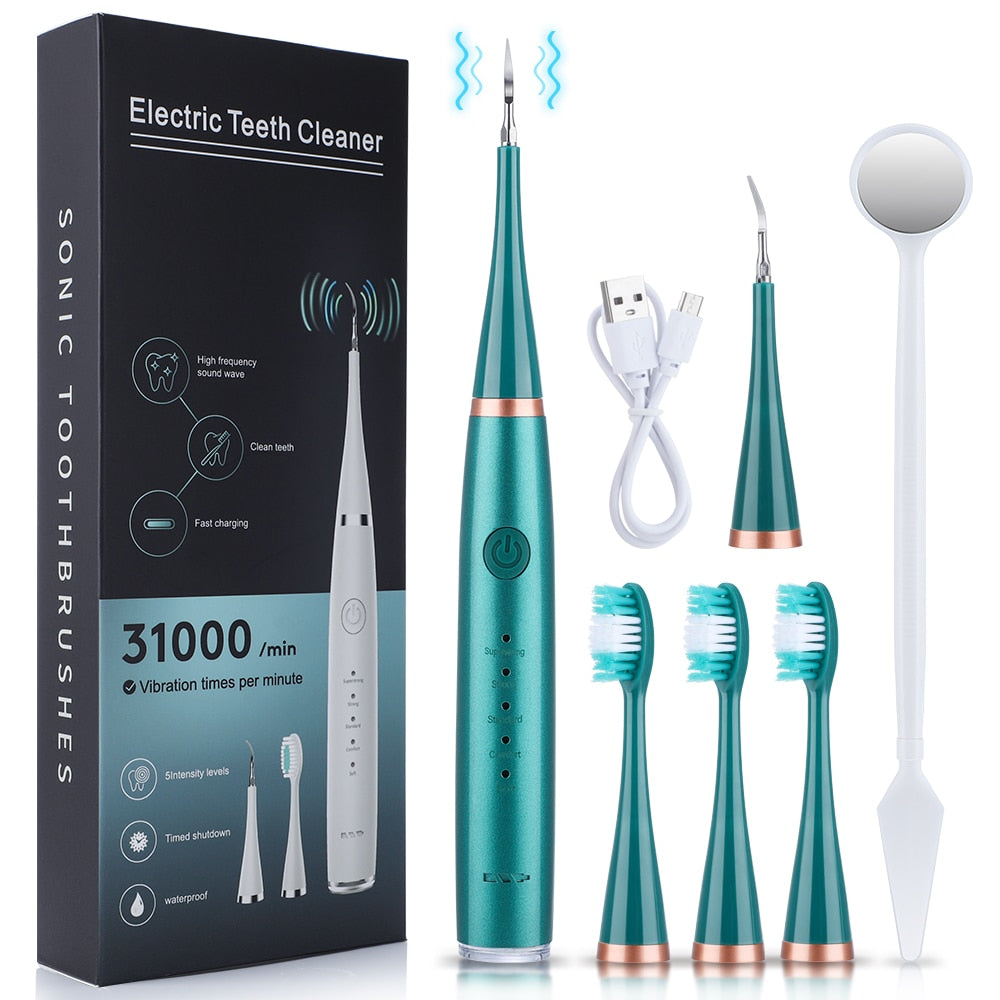 Ms.Dear Irrigator Dental Cleaning Tools Sonic Oral Calculus Removal Teeth Whitening Scaler Tartar Scraper Electric Toothbrush