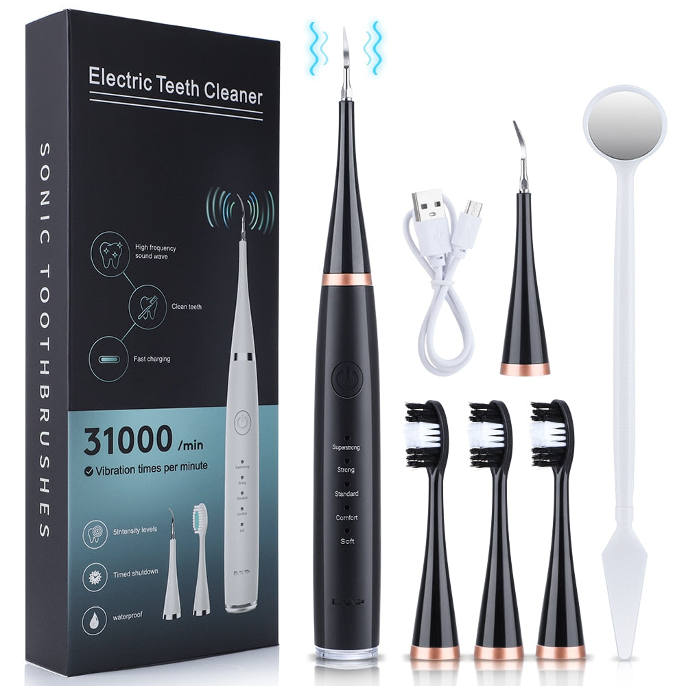 Ms.Dear Irrigator Dental Cleaning Tools Sonic Oral Calculus Removal Teeth Whitening Scaler Tartar Scraper Electric Toothbrush