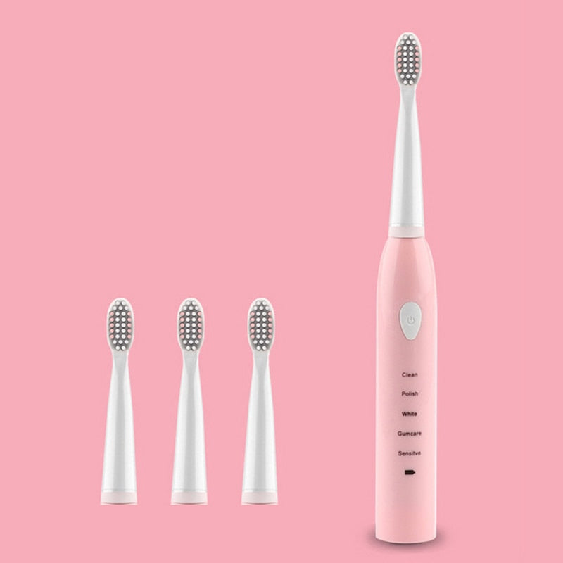 Electric Toothbrush Powerful Ultrasonic Sonic USB Charge Rechargeable Tooth Washable Electronic Whitening Timer Teeth Brush J110