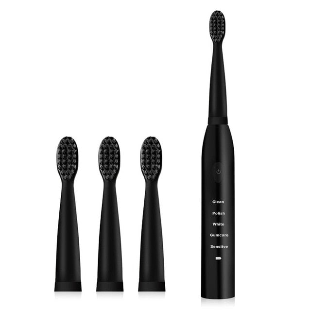 Electric Toothbrush Powerful Ultrasonic Sonic USB Charge Rechargeable Tooth Washable Electronic Whitening Timer Teeth Brush J110