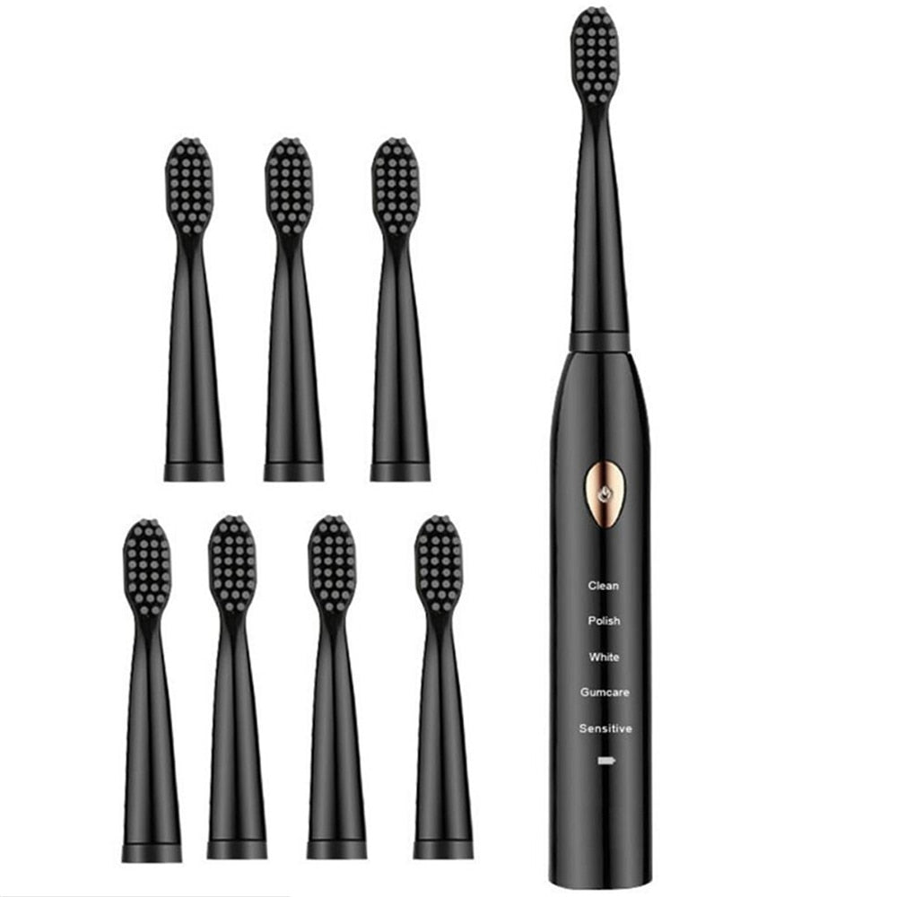 Electric Toothbrush Powerful Ultrasonic Sonic USB Charge Rechargeable Tooth Washable Electronic Whitening Timer Teeth Brush J110