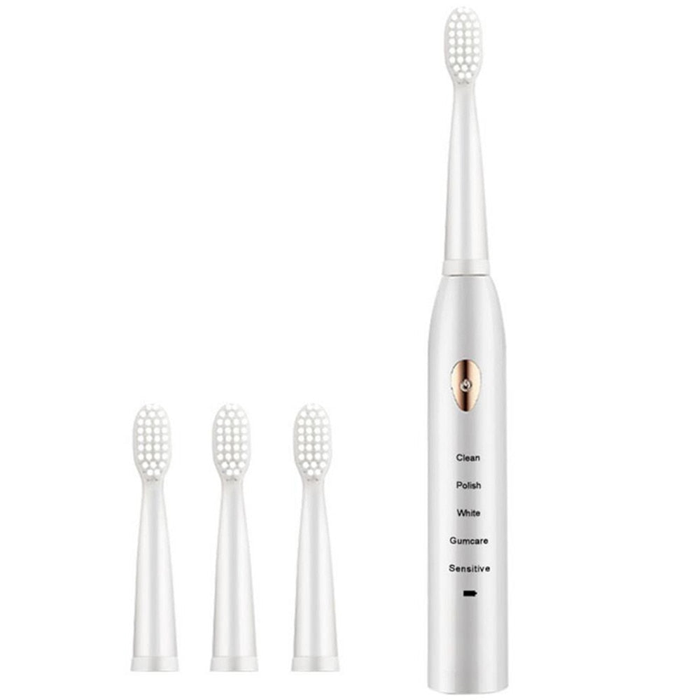 Electric Toothbrush Powerful Ultrasonic Sonic USB Charge Rechargeable Tooth Washable Electronic Whitening Timer Teeth Brush J110