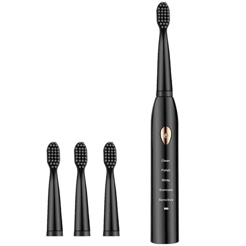 Electric Toothbrush Powerful Ultrasonic Sonic USB Charge Rechargeable Tooth Washable Electronic Whitening Timer Teeth Brush J110