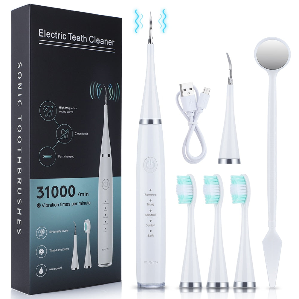 Ms.Dear Irrigator Dental Cleaning Tools Sonic Oral Calculus Removal Teeth Whitening Scaler Tartar Scraper Electric Toothbrush