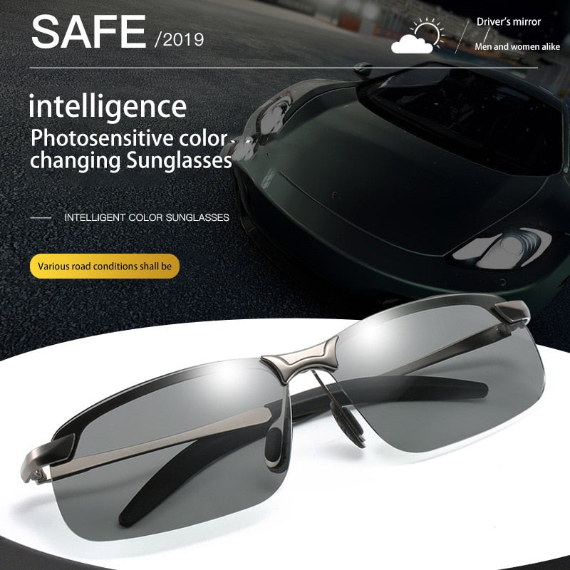 Color-Changing Polarized Sunglasses Men &#39;S Night Vision Sunglasses 3043 Outdoor Riding Day And Night Driving Sunglasses